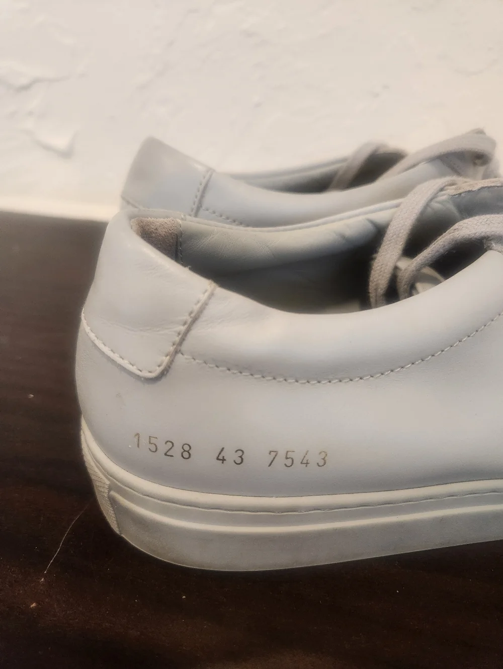 Common Projects | "Original Achilles Low" Nappa Leather Sneaker in Grey - Picture 4 of 7